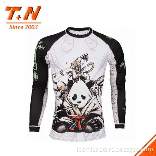 High TECH Design printing logo Sublimation rash guard custom logo